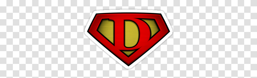 D Superman Symbol Superman Logo Letter D, Trademark, Emblem, Badge, Text Transparent Png