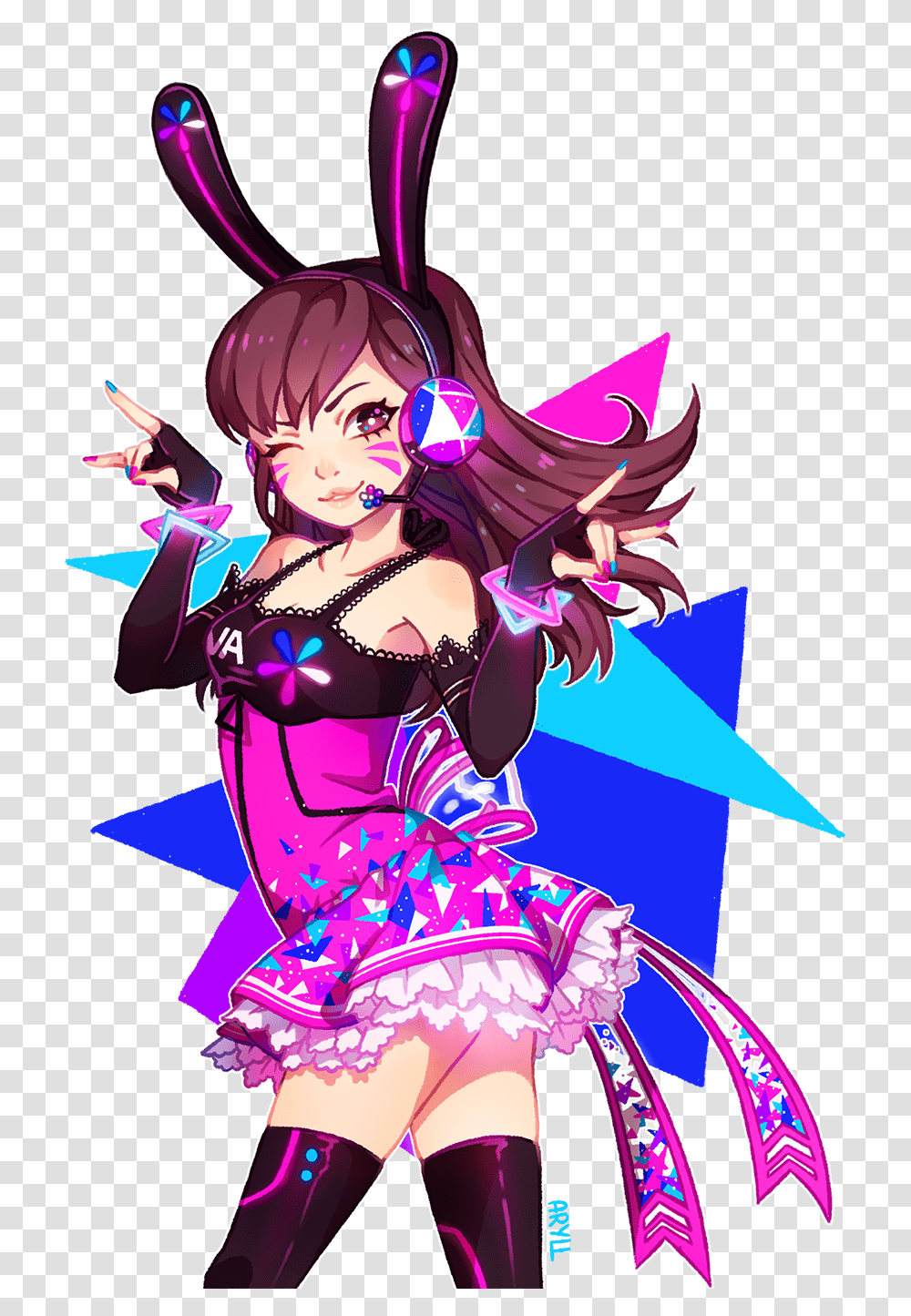 D Va Fanart, Manga, Comics, Book Transparent Png