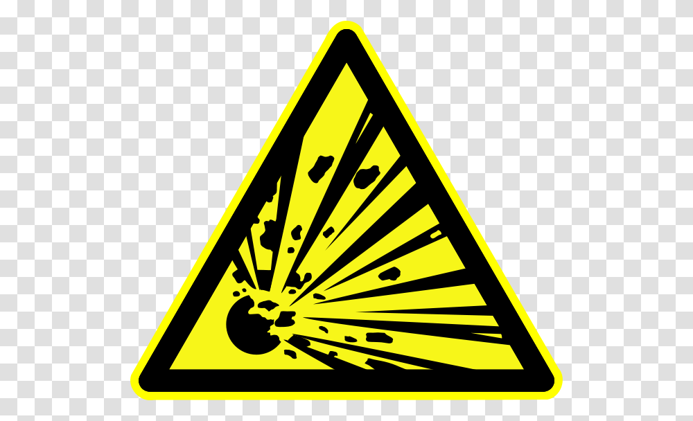 D W002 Warnung Vor Explosionsgefaehrlichen Stoffen Materiay Wybuchowe Znak, Triangle, Sign, Star Symbol Transparent Png