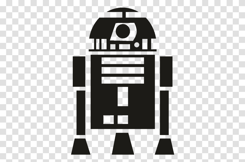 D2 C 3po Star Wars Silhouette Stencil Star Wars Droid Silhouette, Computer, Electronics, Hardware, Mailbox Transparent Png