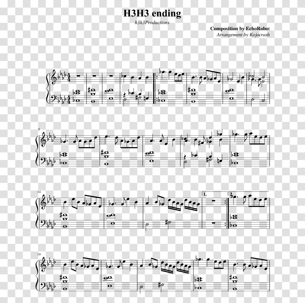 Da Capo Sheet Music, Gray, World Of Warcraft Transparent Png