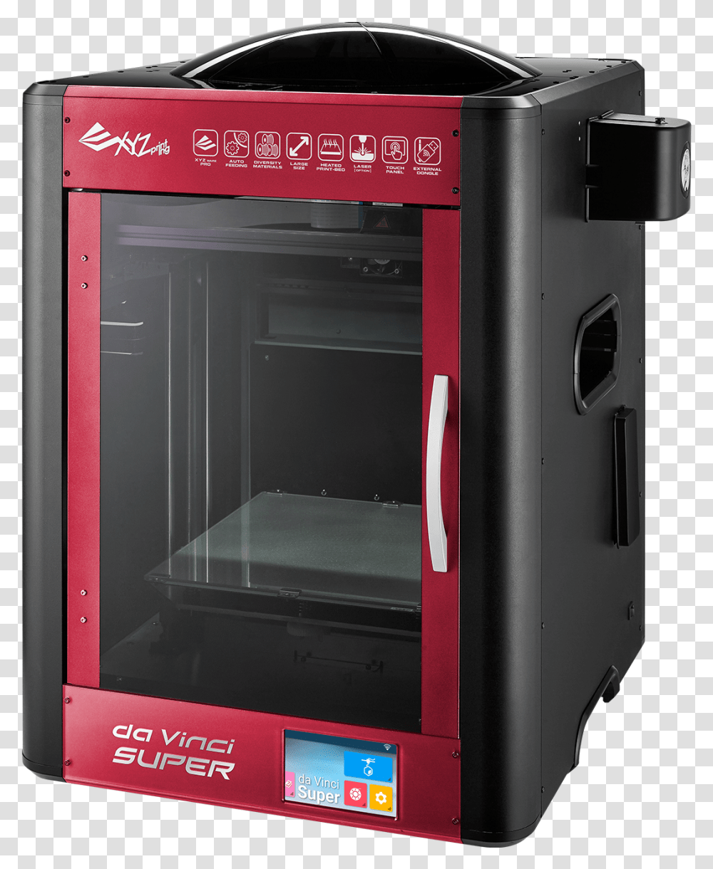 Da Vinci Super 3d Printer, Machine, Oven, Appliance, Mailbox Transparent Png