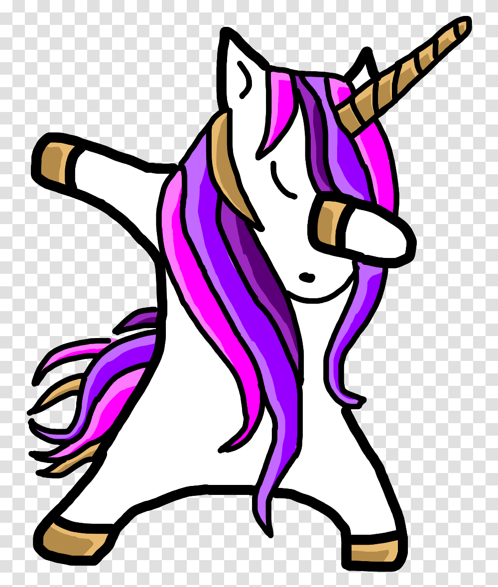 Dab Dabbing Dabbingunicorn Unicorn Purple Pink White Dabbing Unicorn Gif, Person, Costume Transparent Png