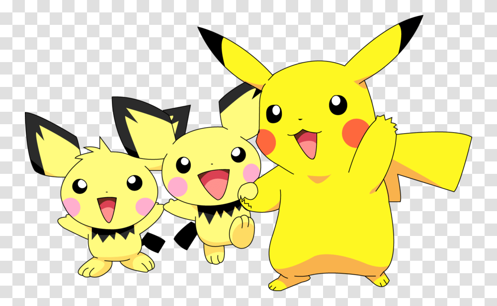Dab Drawing Pikachu Cute Pichu And Pikachu, Animal, Plush, Toy Transparent Png