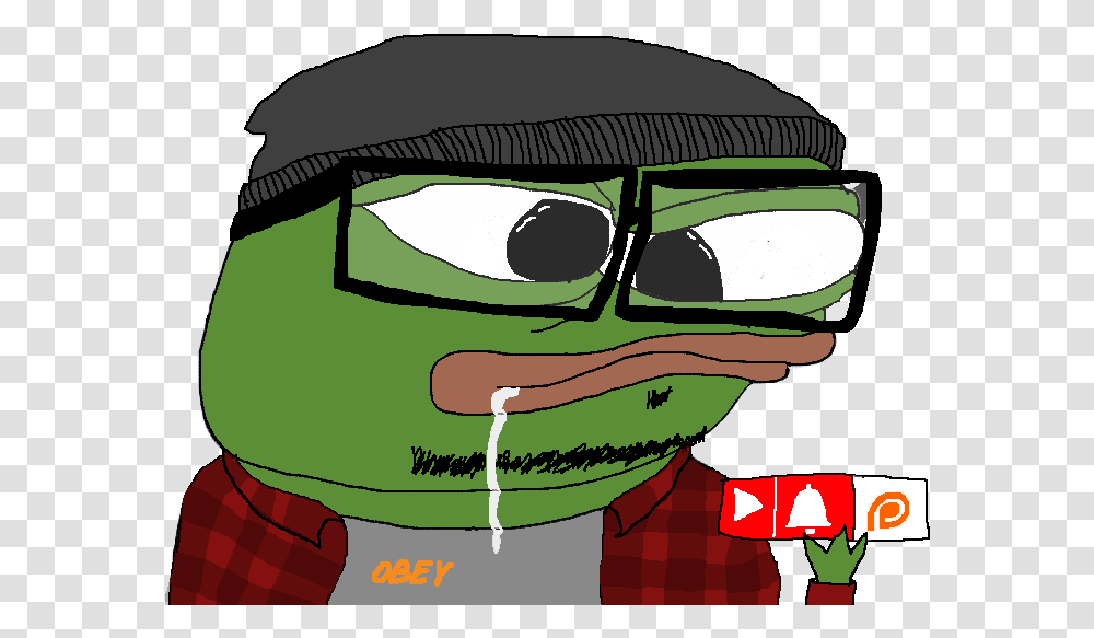 Dab Pepe The Frog, Glasses, Accessories, Goggles Transparent Png