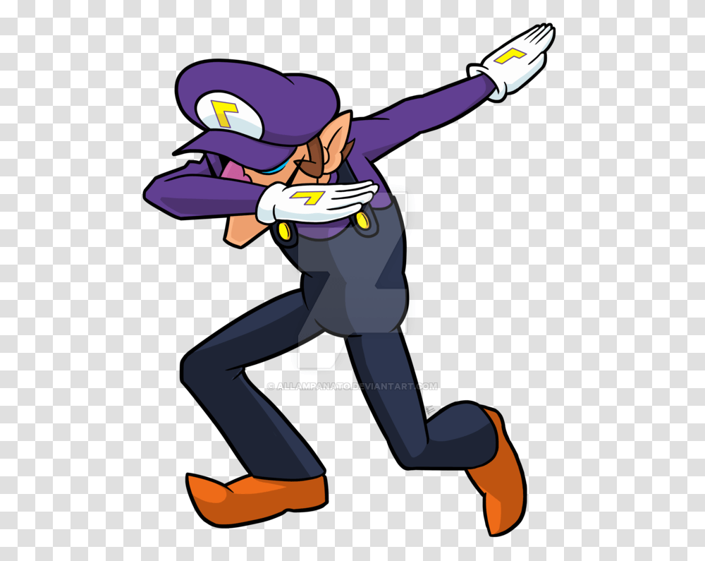 Dab Waluigi, Person, Performer, Hat, Ninja Transparent Png