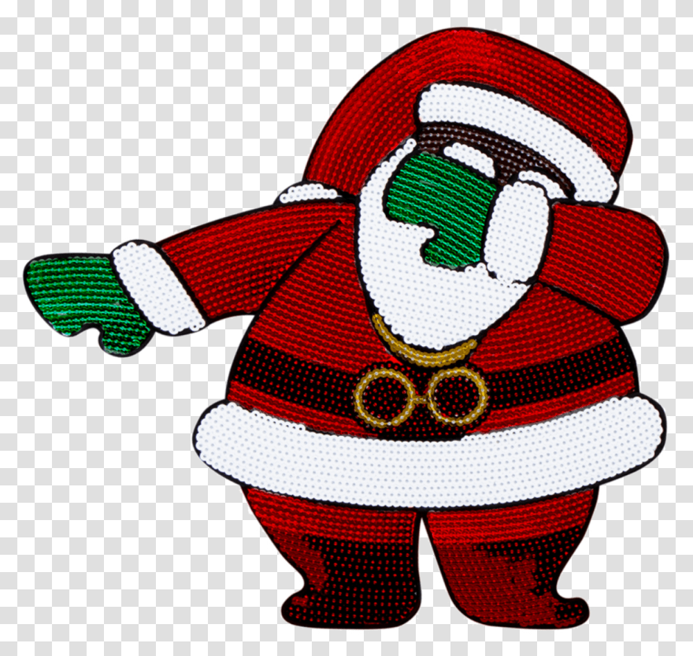 Dabbin Santa Og Sequin Bomber Jacket Black Black Santa Claus Clipart, Baseball Cap, Hat, Apparel Transparent Png