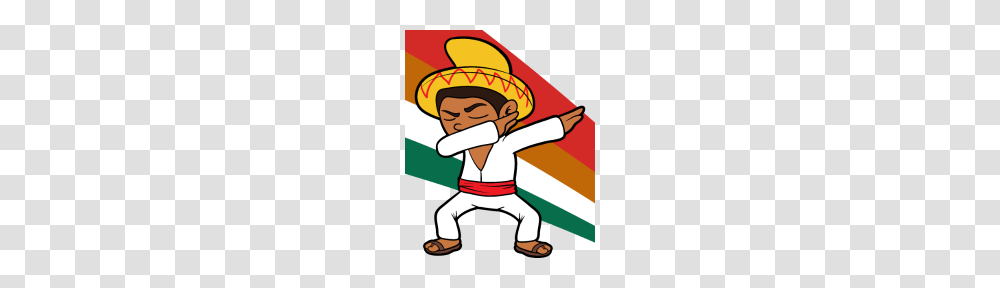 Dabbing Dab Cinco De Mayo Mexican Poncho Sombrero, Apparel, Person, Human Transparent Png