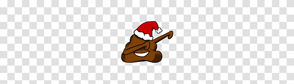Dabbing Poop Emoji Santa Hat Funny Christmas, Leisure Activities, Dessert, Food, Sweets Transparent Png