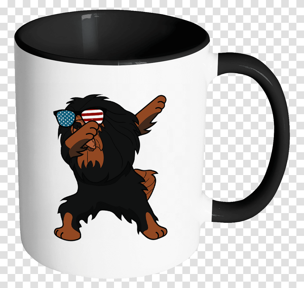 Dabbing Tibetan Mastiff Dog America Flag Mug, Coffee Cup, Blow Dryer, Appliance, Hair Drier Transparent Png