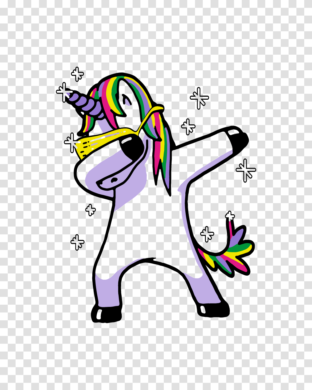 Dabbing Unicorn T Shirt Shop, Drawing Transparent Png