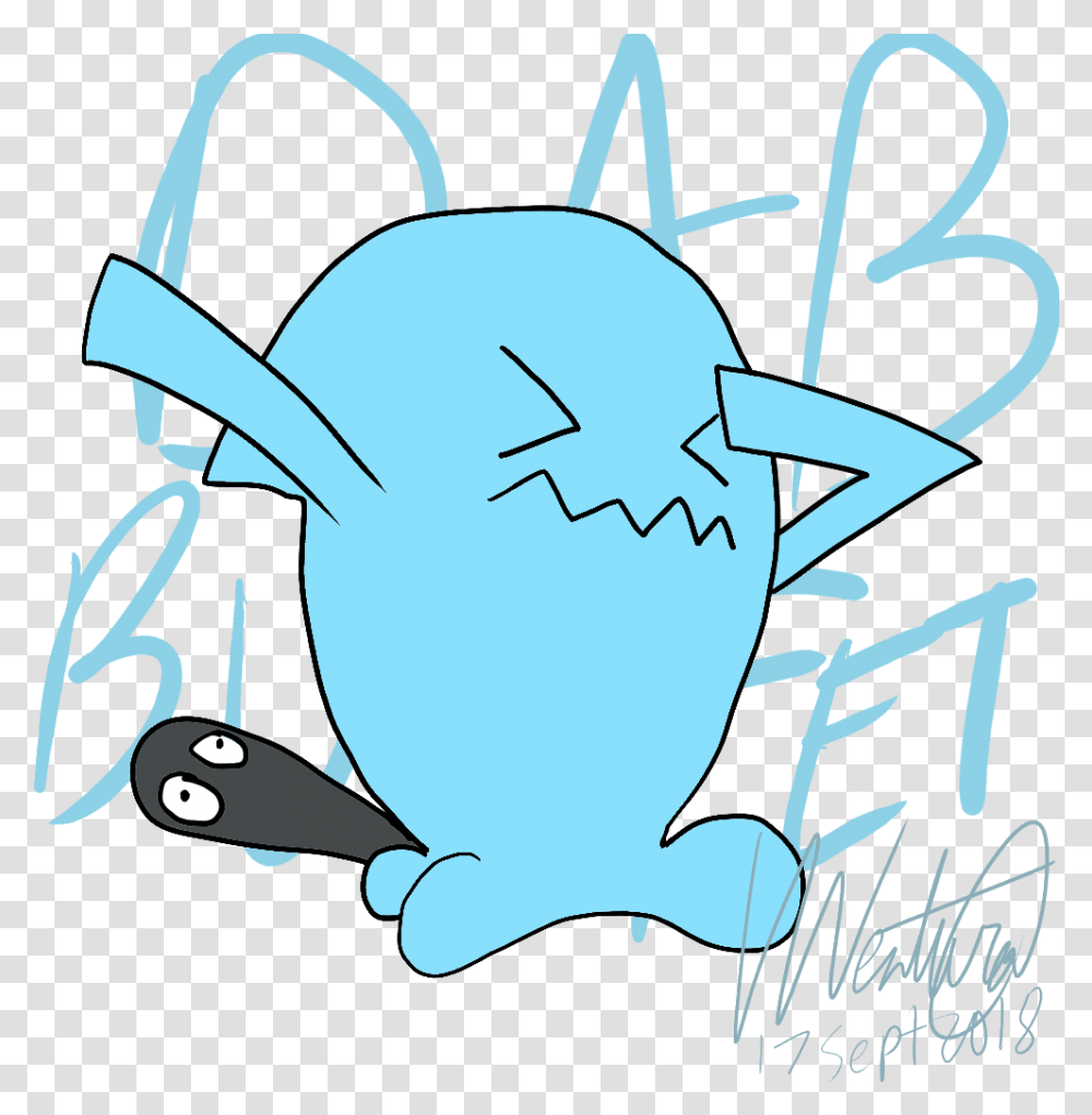 Dabbing Wobbuffet, Animal, Label Transparent Png