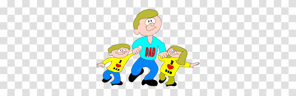 Dad And Child Clip Art, Hand, Female, Outdoors, Video Gaming Transparent Png