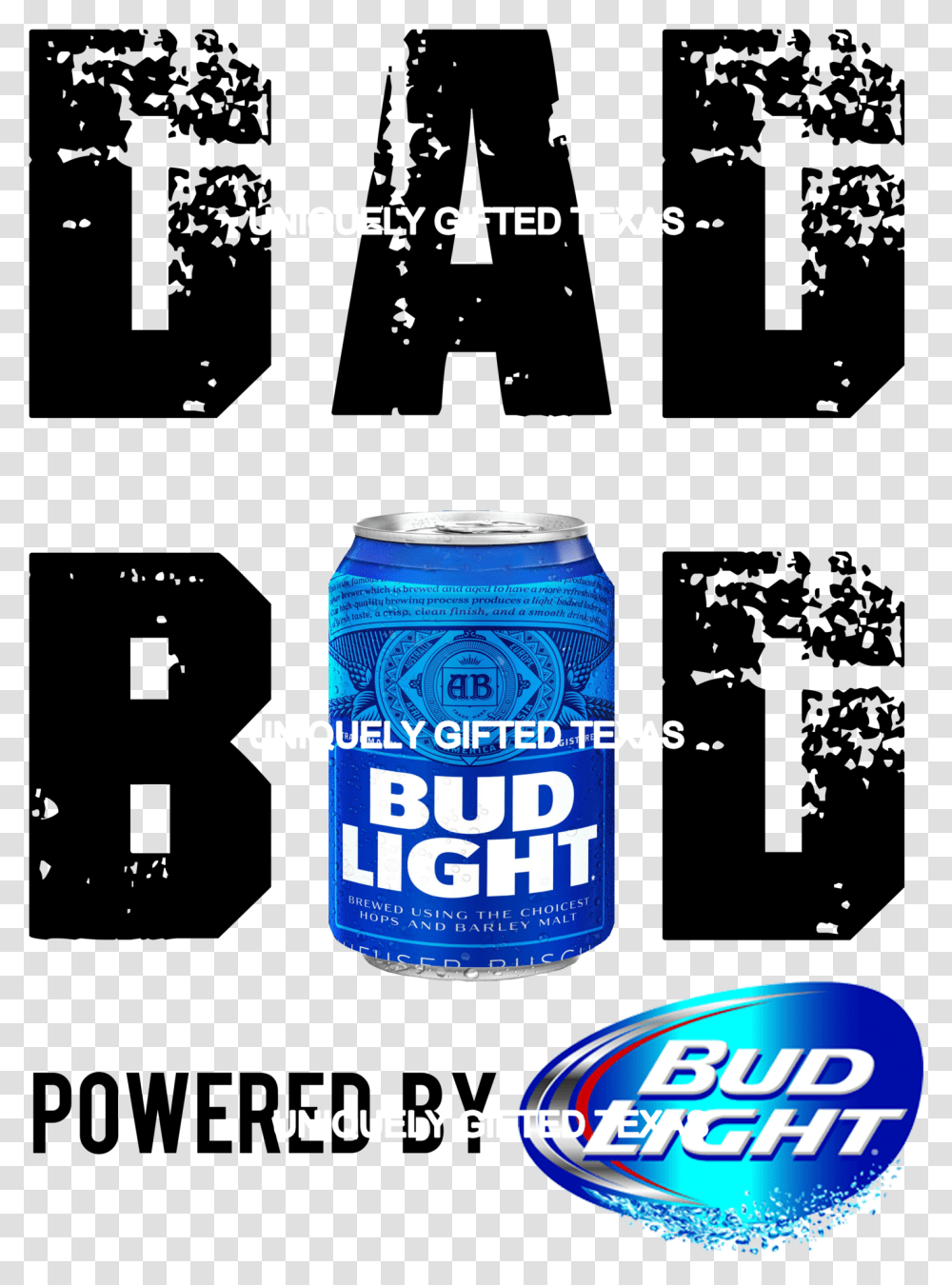 Dad Bod Bud Light Language, Lager, Beer, Alcohol, Beverage Transparent Png