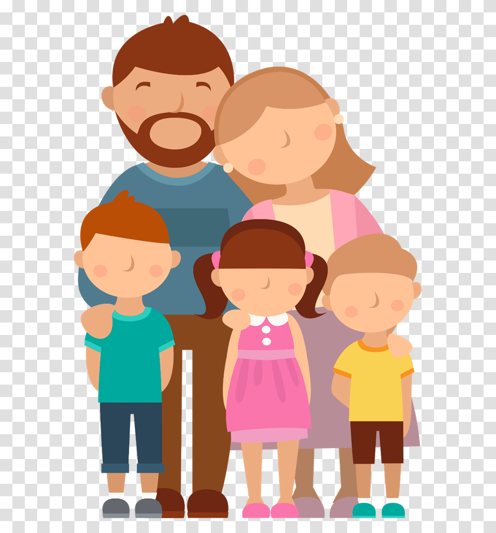 Dad Clipart Parent Student Happy Family Cartoon, Person, People, Female, Girl Transparent Png