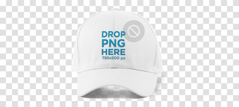 Dad Hat Mockup Placeit Front View Of A Cap White Mockup, Clothing, Apparel, Baseball Cap, Swimwear Transparent Png