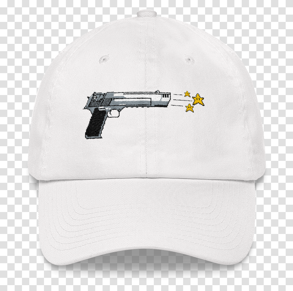 Dad Hat Pixel Gun Dad Cap Mock Up, Apparel, Baseball Cap, Weapon Transparent Png