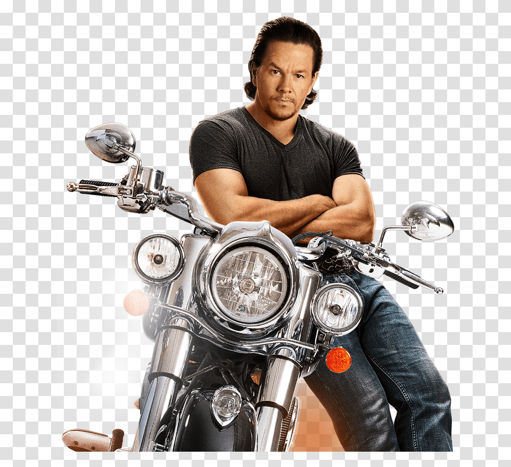 Dad Vs Step Dad Daddy's Home Cast, Person, Human, Machine, Motorcycle Transparent Png