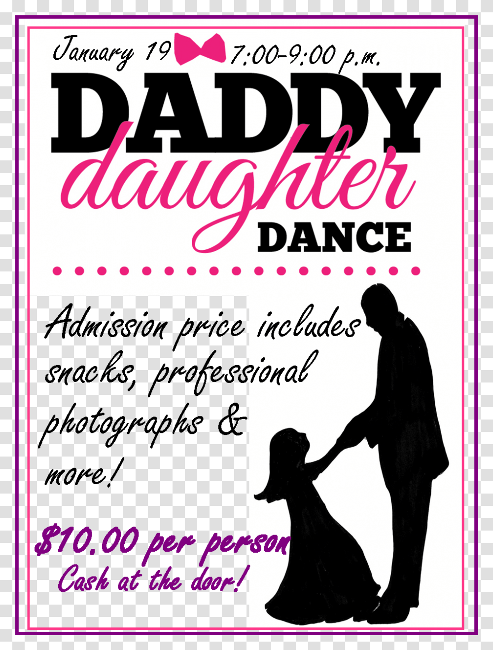 Daddy Daughter Dance, Poster, Advertisement, Flyer, Paper Transparent Png