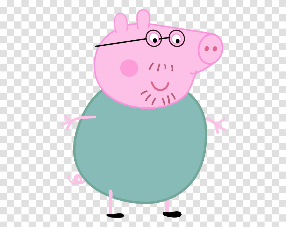 Daddy Pig Mummy Pig Television Show Daddy Pig Cut Out, Face, Number Transparent Png