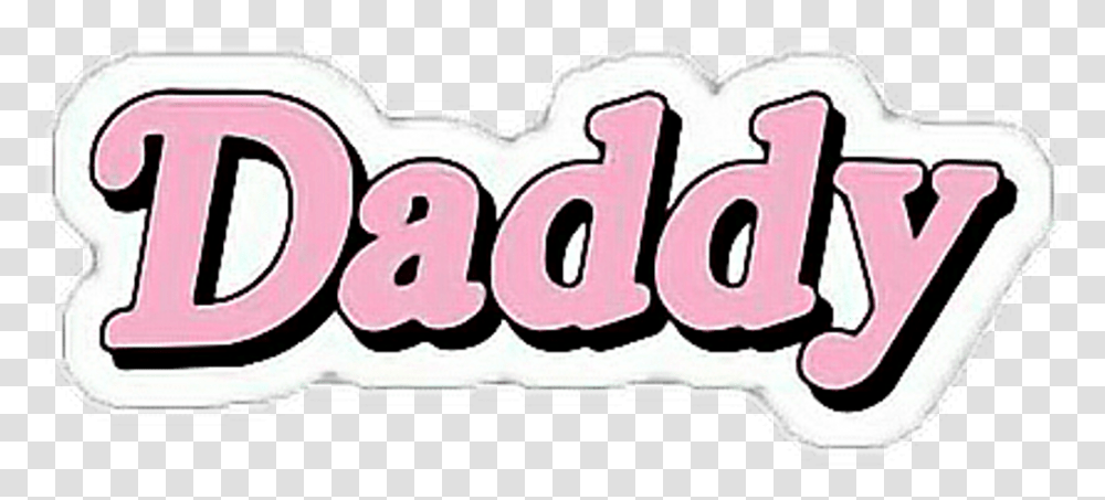 Daddy Zendaya Pink Lilireinhart Colesprouse Aesthetic, Label, Sticker, Word Transparent Png