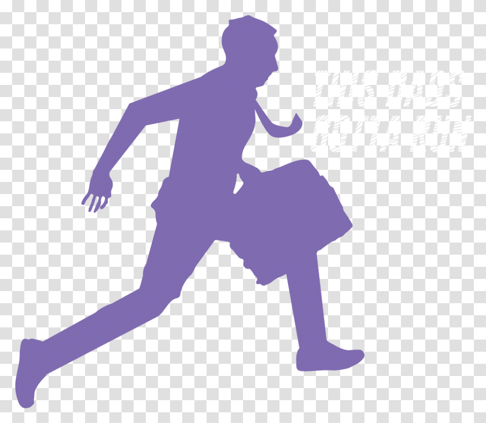 Dads Gotta Run Running Silhouette People Running, Person, Poster, Advertisement Transparent Png