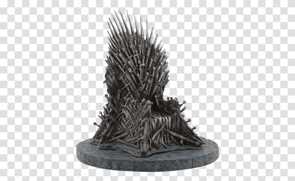 Daenerys Targaryen Iron Throne Game Of Thrones Statue Iron Throne Model, Furniture, Wedding Cake, Dessert, Food Transparent Png