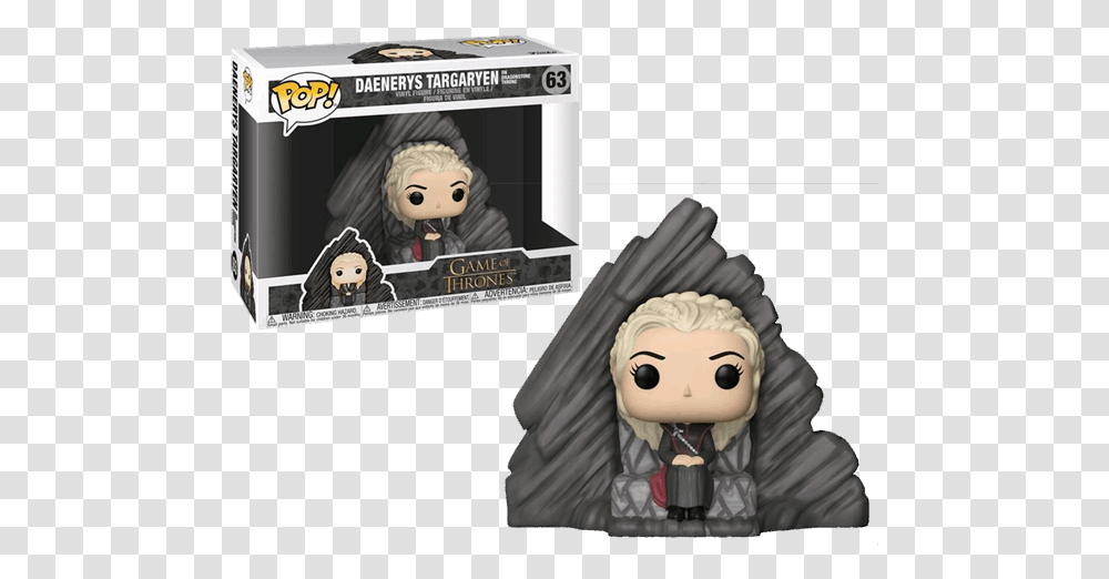 Daenerys Targaryen Pop Funko Throne, Doll, Toy Transparent Png