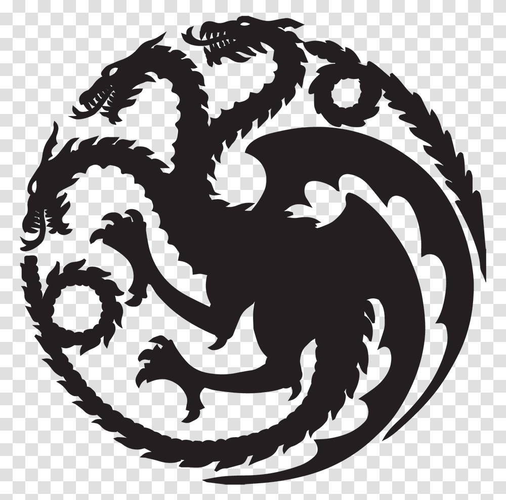 Daenerys Targaryen Tyrion Lannister Theon Greyjoy House Game Of Thrones Dragon Logo, Painting, Stencil Transparent Png