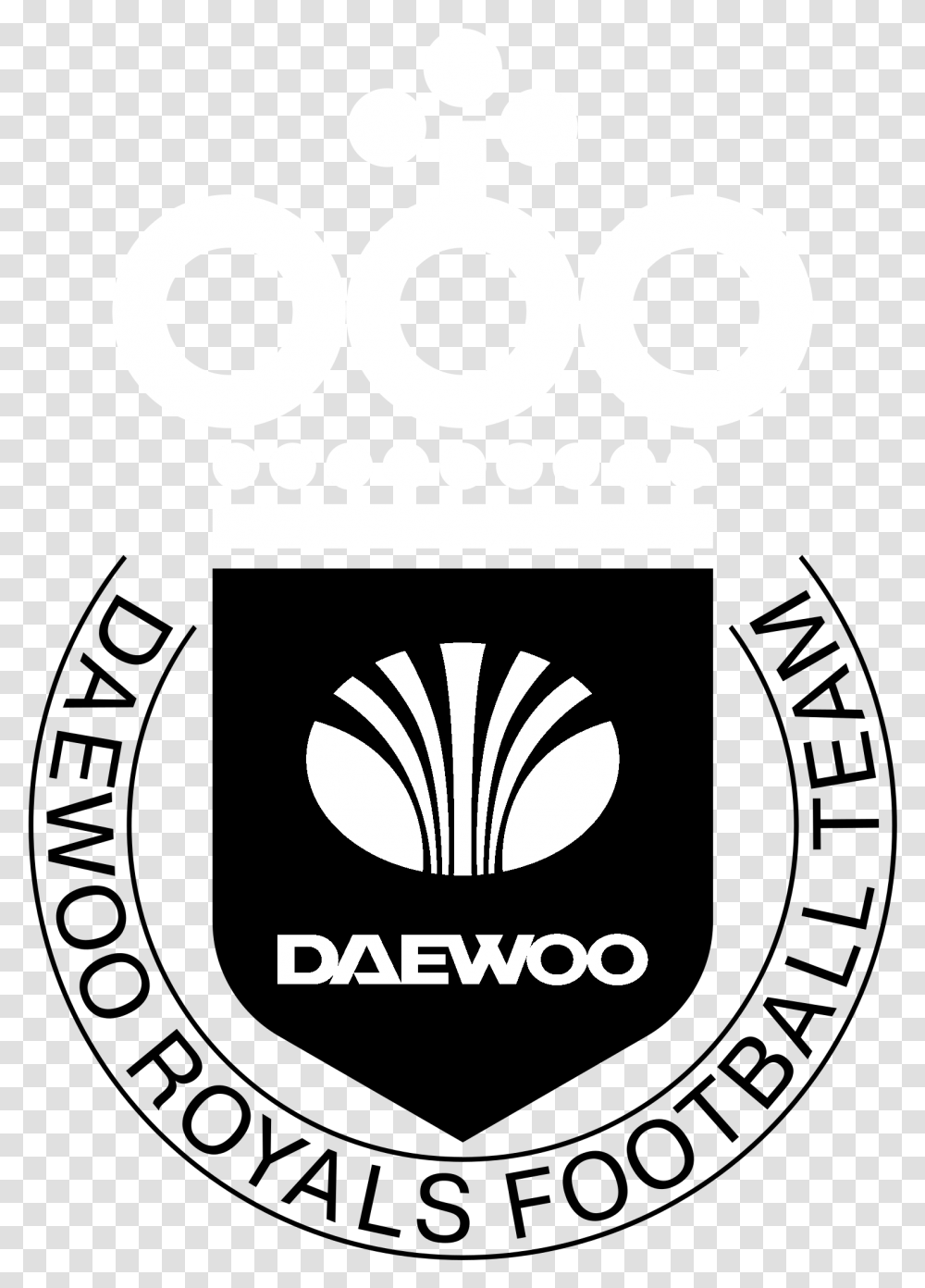 Daewoo Royals Logo Emblem, Word, Text, Electronics, Stencil Transparent Png