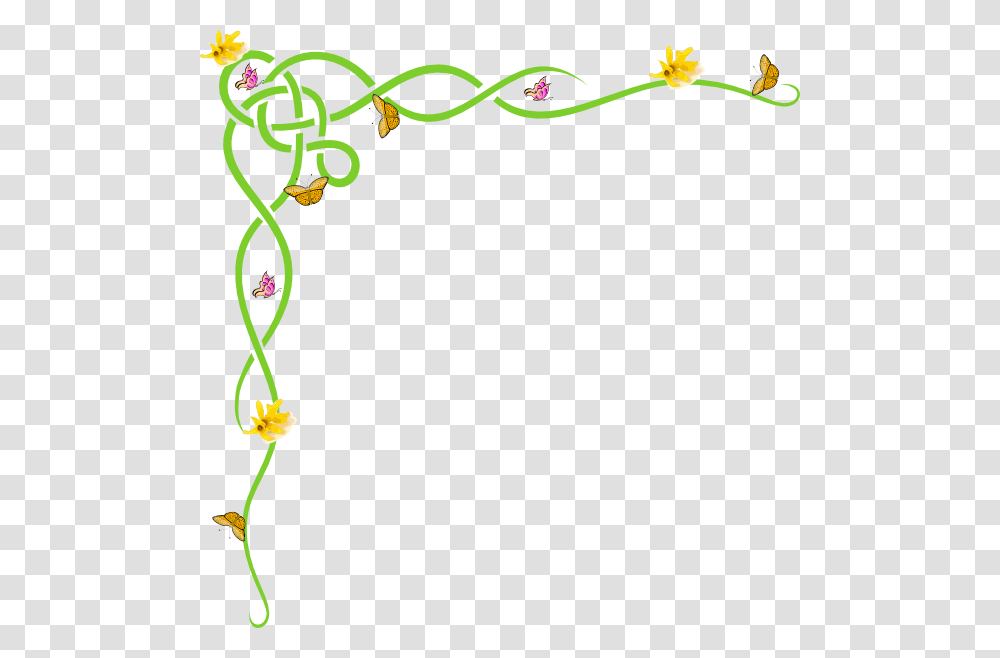 Daffodil Clipart Garden Spring Border Free Clipart, Bow, Pattern, Envelope Transparent Png