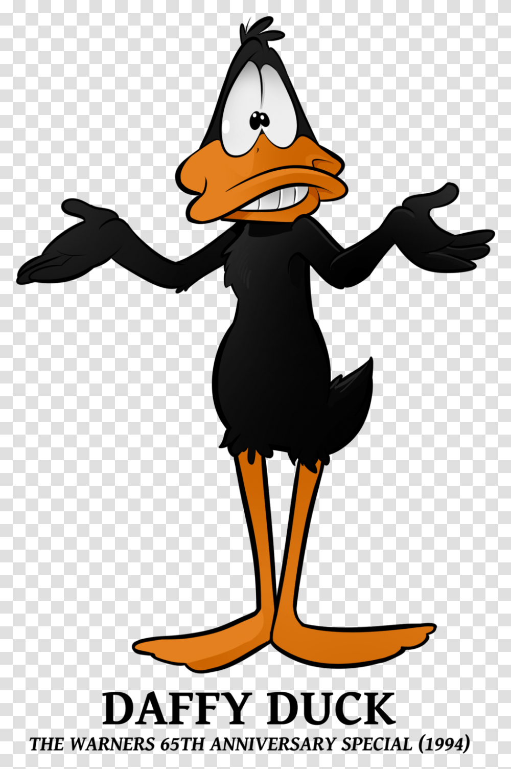 Daffy Duck By Boscoloandrea Cartoon Crazy School Cartoon Daffy Duck, Person, Human, Animal, Bird Transparent Png