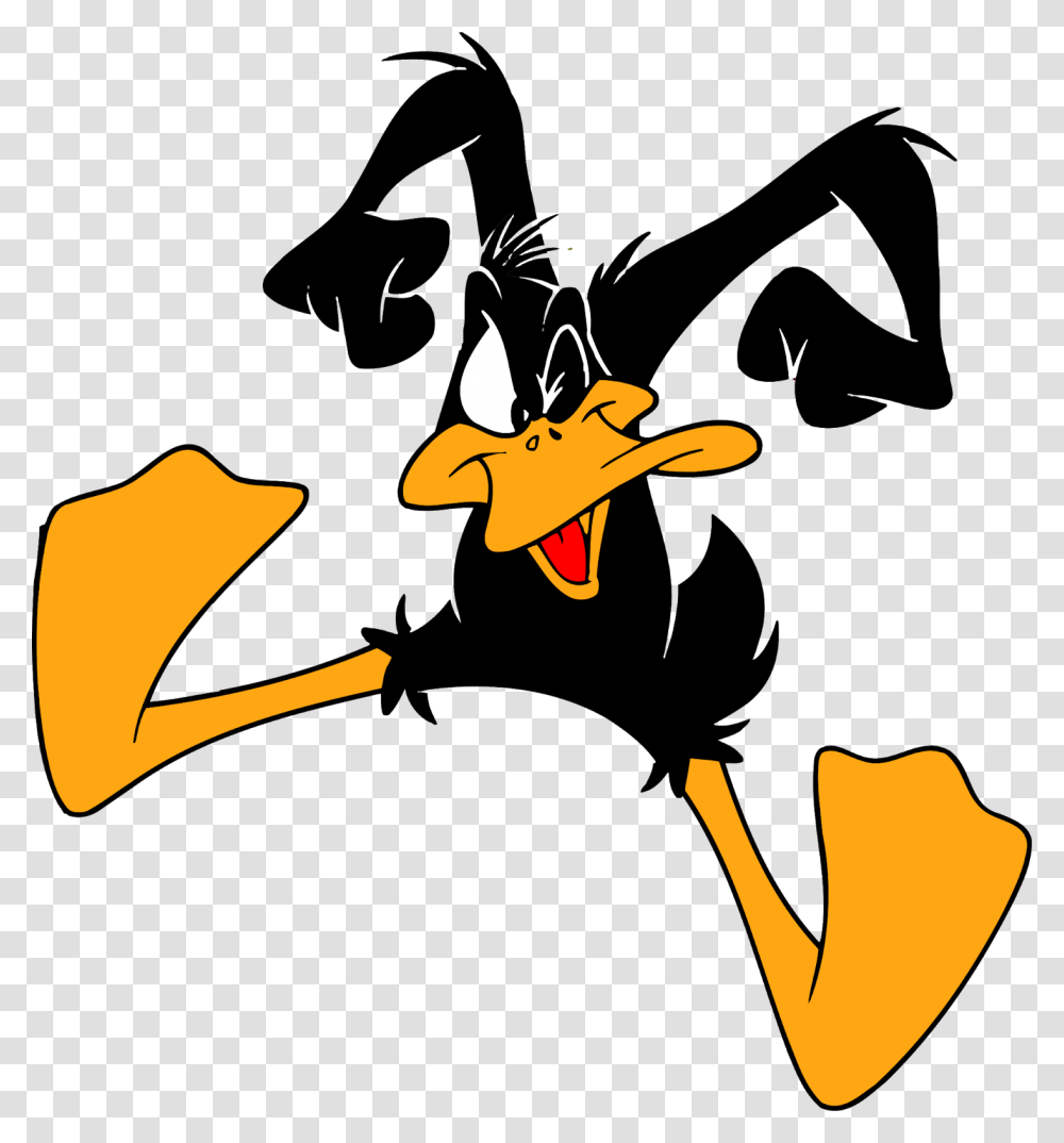 Daffy Duck Cartoon Character Daffy Duck Characters Daffy Duck, Fire, Silhouette, Animal Transparent Png