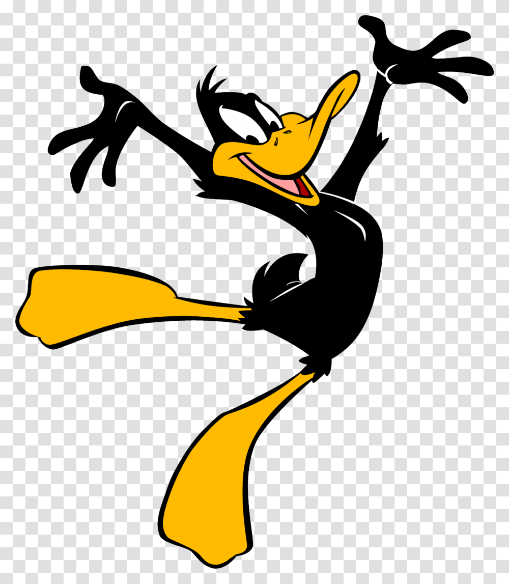 Daffy Duck Daffy Duck Images, Silhouette, Animal, Bird, Hammer Transparent Png