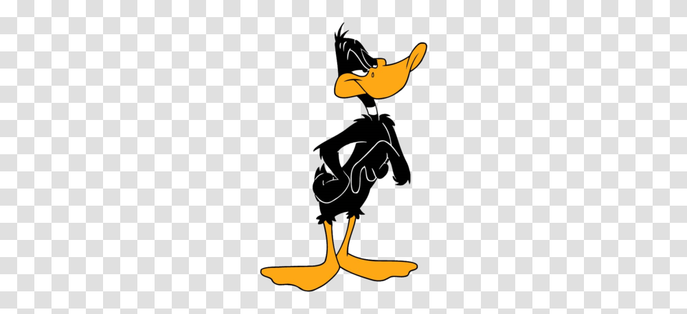 Daffy Duck Disney Looney Tunes And, Silhouette, Animal, Bird, Stencil Transparent Png