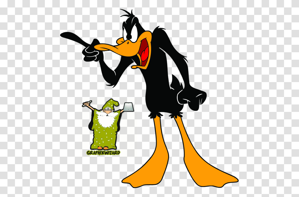 Daffy Duck, Silhouette, Apparel, Plant Transparent Png