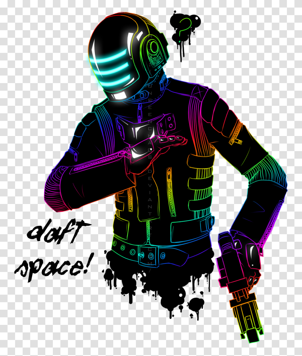 Daft Punk Dead Space Daft Space Dead Space, Helmet, Poster, Advertisement Transparent Png
