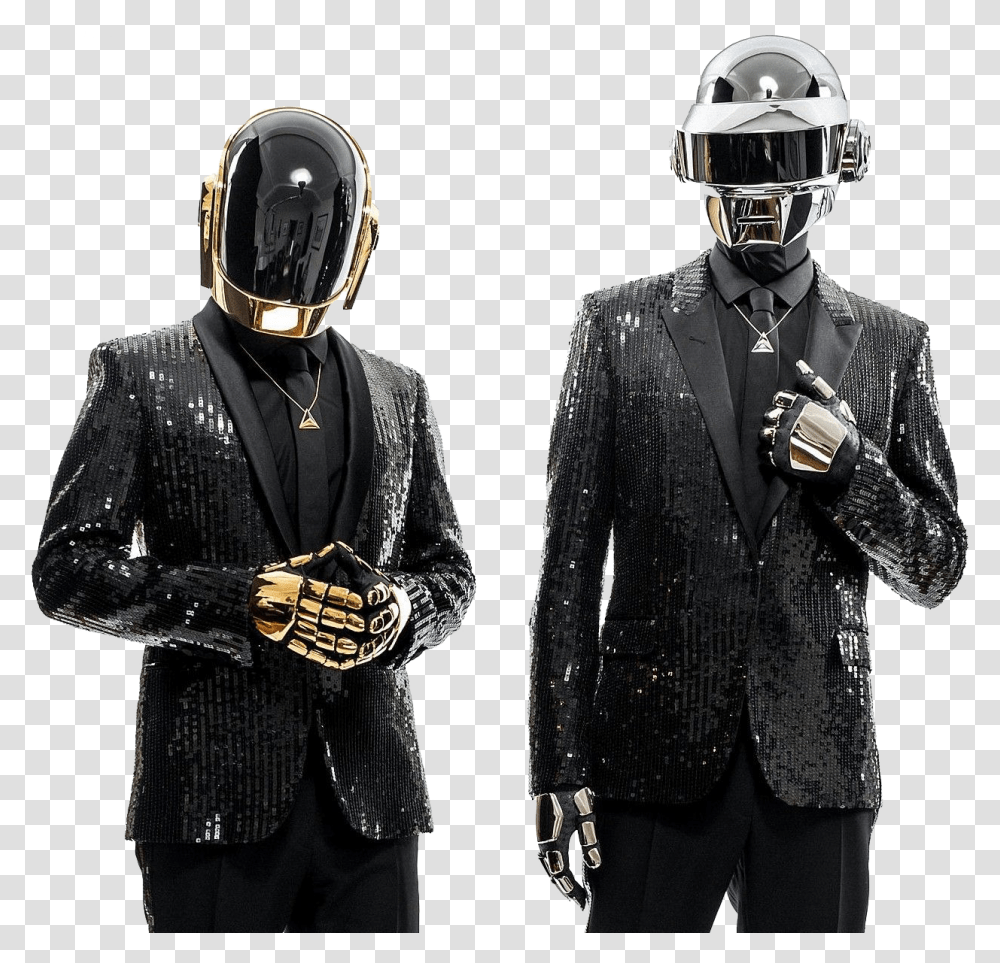 Daft Punk Image Daft Punk Inspired Helmet, Person, Coat, Jacket Transparent Png