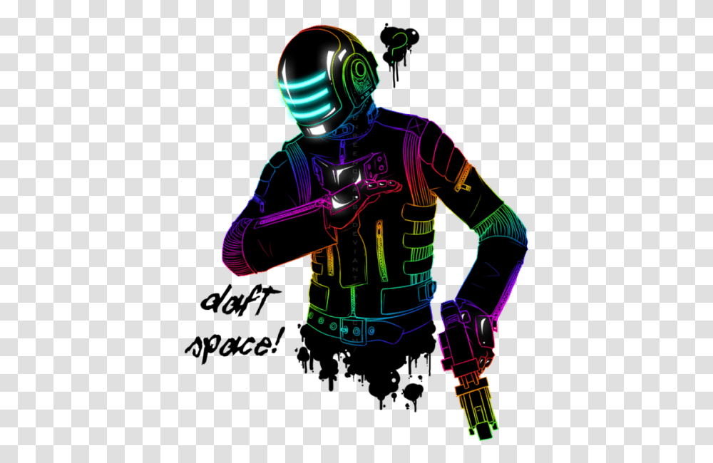 Daft Punk Merged With Dead Space Good Photo For Profile, Person, Clothing, Helmet, People Transparent Png