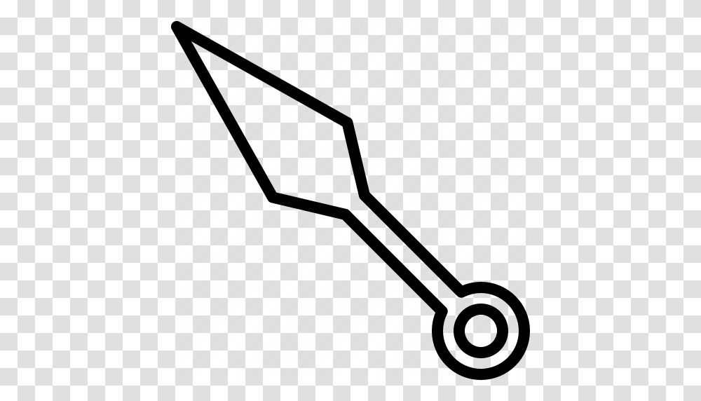 Dagger Dart Knife Kun Ninja Throwing Weapon Icon, Key, Wrench Transparent Png