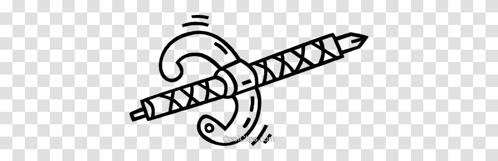Dagger Royalty Free Vector Clip Art Illustration, Rotor, Coil, Machine, Spiral Transparent Png