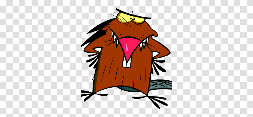 Daggett Beaver Angry Beavers Stickers, Clothing, Label, Text, Coat Transparent Png