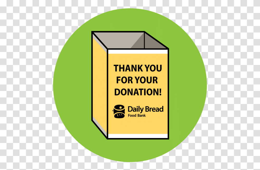 Daiily Bread S Donation Bin Icon Daily Bread Food Bank Box, Label, Mailbox, Letterbox Transparent Png