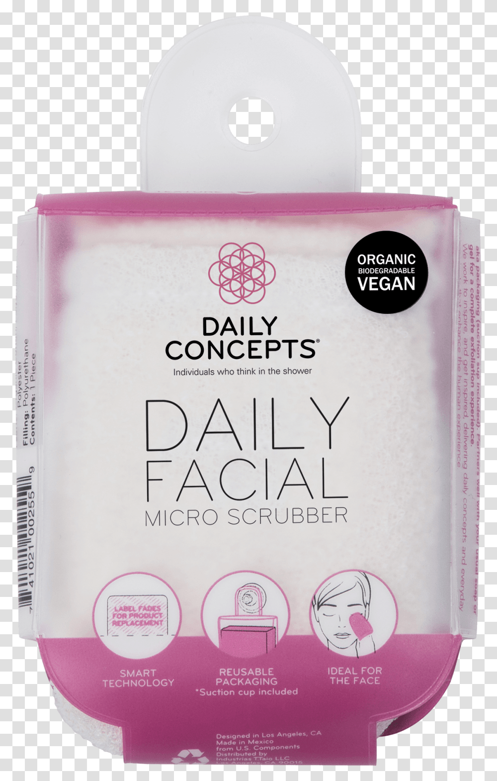 Daily Concepts Facial Micro Scrubber, Bottle, Soap, Book Transparent Png
