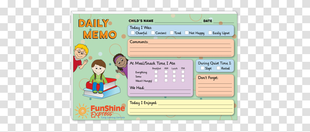 Daily Memo Parent Note Pad Horizontal, Text, Label, Driving License, Document Transparent Png