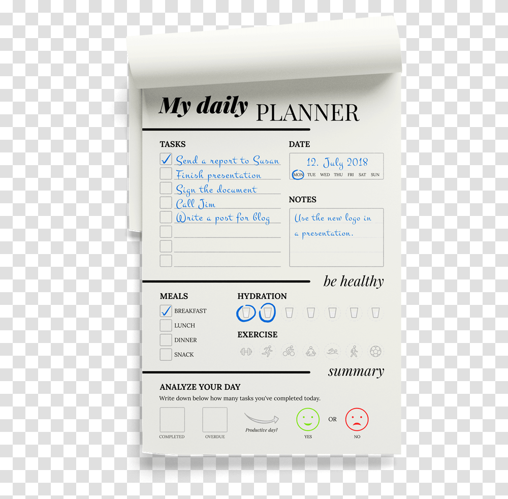 Daily Planner Pen, Word, Page, Label Transparent Png