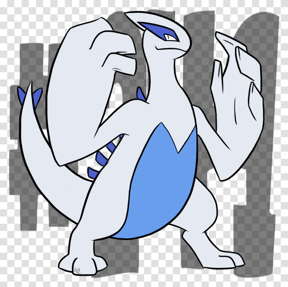 Daily Pokemon 249 Lugia Pokemon Cartoon, Animal, Bird, Penguin, King Penguin Transparent Png