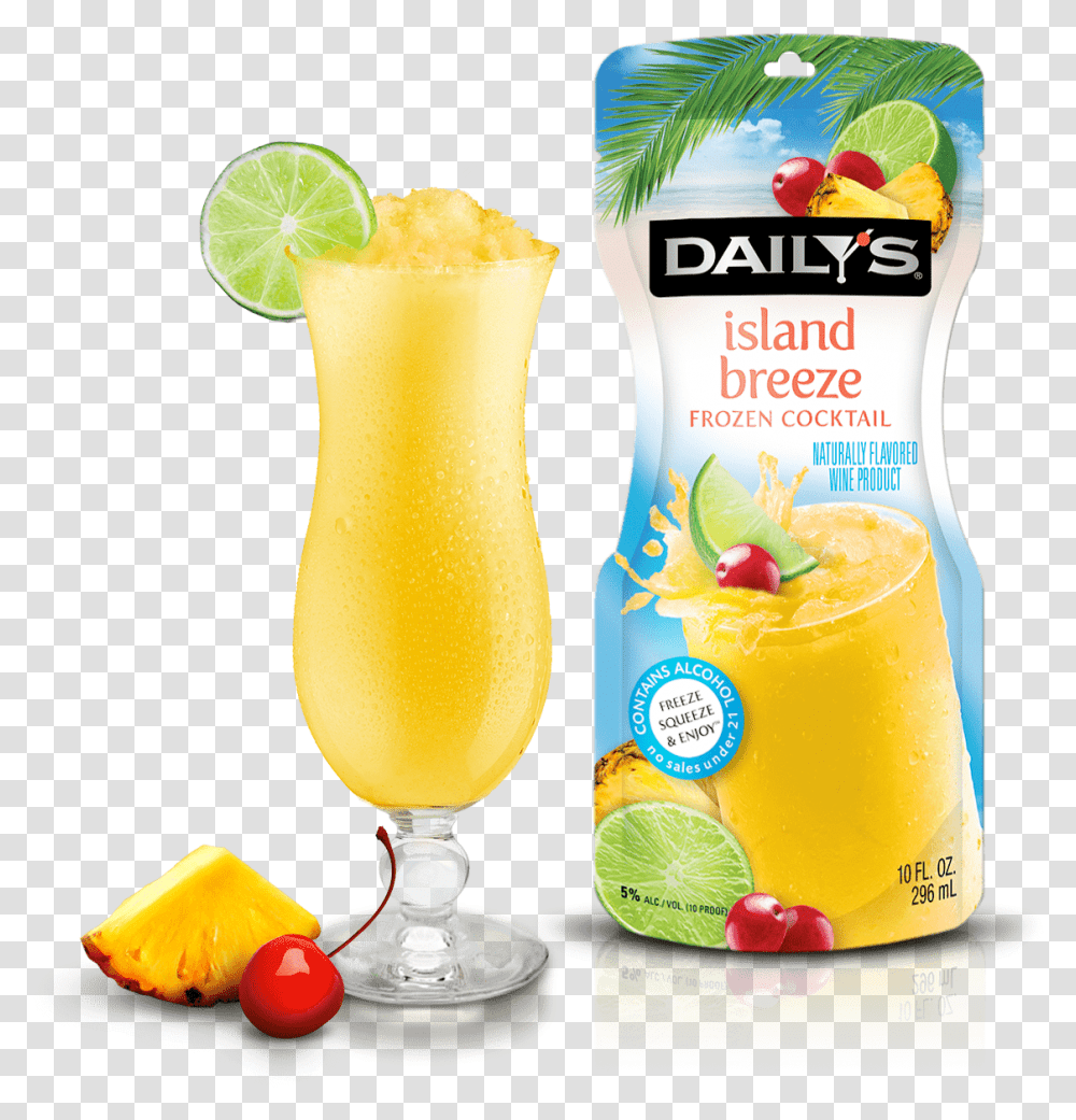 Daily S Island Breeze Frozen Pouch 10ozTitle Daily Batida, Juice, Beverage, Drink, Lemonade Transparent Png
