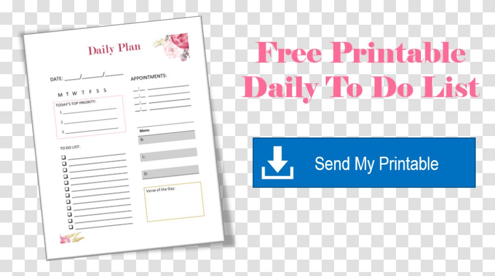 Daily To Do List Printable Paper, Page, Advertisement, Poster Transparent Png