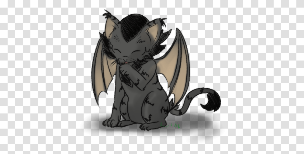 Dailycatdrawings Started A Kitten Day For Today Illustration, Person, Human, Statue, Sculpture Transparent Png
